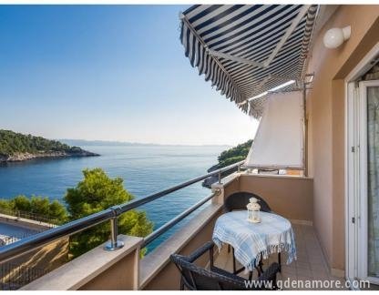 Apartments next to the sea in Osibova bay on the island of Brac, No. 4, private accommodation in city Brač Milna, Croatia